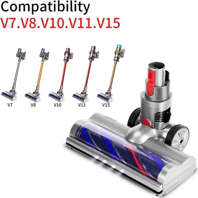 Produktbild von Bürste kompatibel mit Dyson V7 V8 V10 V11 V15, Turbo Bürstenkopf mit Direktantrieb