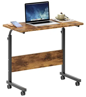 Höhenverstellbarer Schreibtisch mit Rollen, 80x40 cm, bis 35 kg