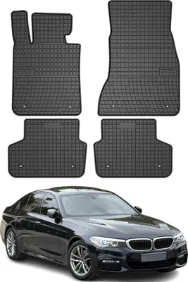Produktbild von 2017-2024 BMW 5er Limo Touring G30 G31 Fußmatten Gummi Schwarz 4 tlg
