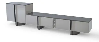 Produktbild von Luxusmöbel Wohnwand Wohnzimmer Moderner TV Lowboard mit Schrank