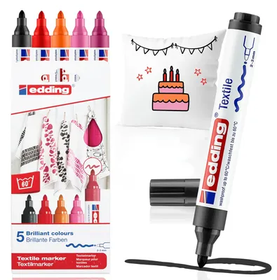 Produktbild von Edding 4500, 5 Stück(e), Mehrfarbig, Rundspitze, Mehrfarbig, Rund, Medium