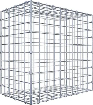 Produktbild von Gabione 50 cm x 50 cm x 30 cm (L x H x T), Maschenweite 5 cm x 5 cm, C-Ring