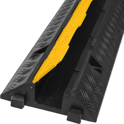 Produktbild von 1 Kanal Kabelbrücke Schlauchbrücke Überfahrschutz Kabelschutz Kabel Kanal Brücke