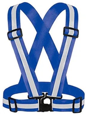 Produktbild von Leichtgewichts-Sicherheitsweste - Reflektierend - Verstellbar für Taille/Schultern - Wetterfest - Maschinell waschbar - Ideal für Outdoor-Aktivitäten