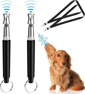 Produktbild von Famanu Ultraschall-Hundepfeifen 2 Stück - Mit Lanyard