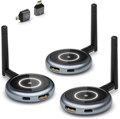 Productafbeelding van Draadloze HDMI-Zender en Ontvangers - Tot 4 Ontvangers - 165FT/50M Streaming 1080P @60Hz