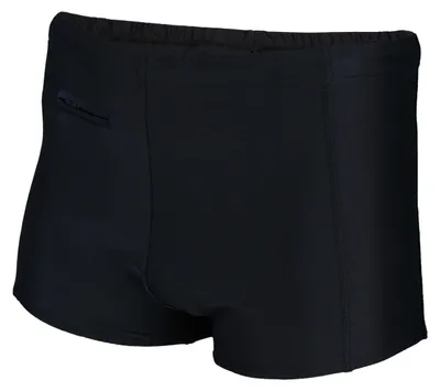 Produktbild von Aquarti Herren Badehose mit Reißverschlusstasche Badeshorts, Farbe: Schwarz, Größe: L