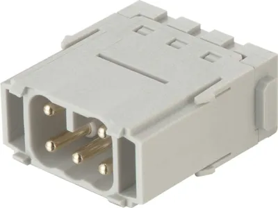 Immagine prodotto di HARTING Han ES modulo inserto maschio (M) connessione a molla a gabbia, 5 poli 400 V, 16 A - 1 pezzo
