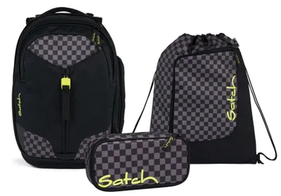 Produktbild von Satch Schulrucksack-Set MATCH Dark Skate, Mäppchen + Sportbeutel