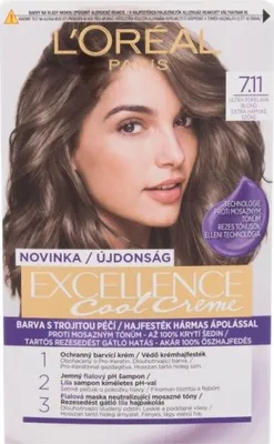 Zdjęcie produktu dla Loreal Paris Excellence Cool Cream farba do włosów 7.11 Ultra popielaty blond