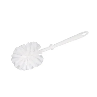 Produktbild von WC Bürste Plastik Nylon, weiß ca. 40 cm lang