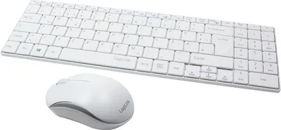Produktbild von LogiLink Tastatur Funk Slim 2.4 GHz mit Maus 1200dpi