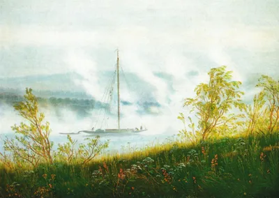 Produktbild von Kunstkarte Caspar David Friedrich "Elbschiff im Frühnebel"