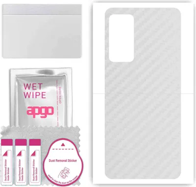 Produktbild von apgo Rückseite Schutzfolie, Skin, kompatibel mit Cubot Note 30, Hinten Displayschutzfolie aus Vinylfolie, kratzfest, einfache Montage - Transparenter Kohlenstoff