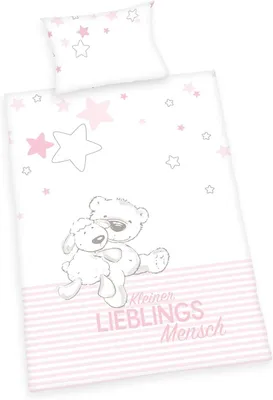 Image de Herding ( Baby Best ) "Kleiner Lieblingsmensch"Linge de lit / linge de lit pour bébé / petit enfant, 100% coton ( Renforcé ), 40x60 + 100x135 cm