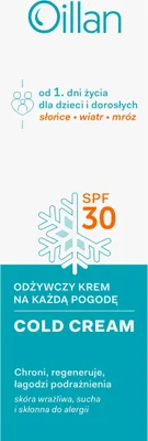 Produktbild von Oillan Nährende Wettercreme SPF30 für empfindliche Haut ab Geburt, 50 ml