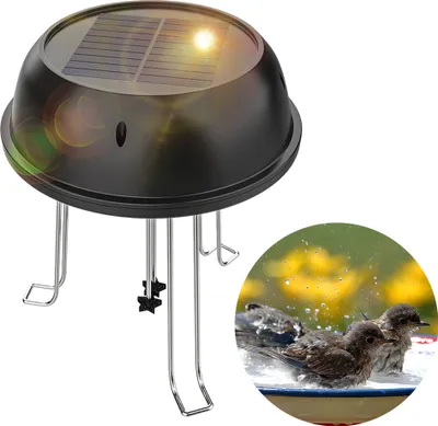 Obrázok produktu pre Solárny vodný čerpadlo pre kúpeľ pre vtáky, okrúhly tvar, 5 V, 0,5 W, solárne poháňané čerpadlo, bubler na dekoráciu záhradného jazierka, bez batérie