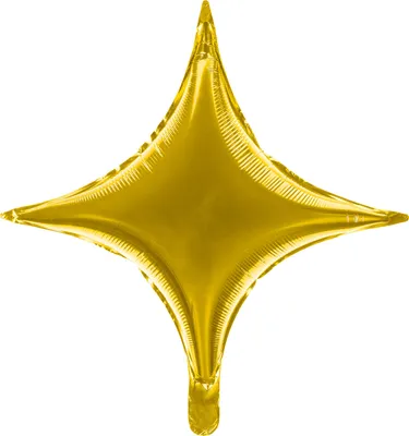 Immagine prodotto di Stella in foil con quattro punte 42 cm oro