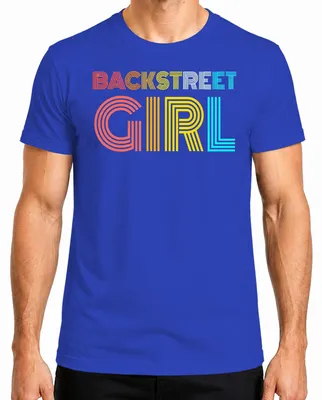Productafbeelding van Backstreet Boys-fan, T-shirt voor heren, met opdruk over een boygroup uit de jaren '90, met een humoristische/sarcastische boodschap, blauw, maat S