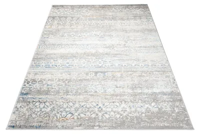 Produktbild von Tapiso Teppich VALLEY Modern Kurzflor Grau Blau Wohnzimmer 300 x 400 cm