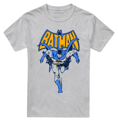 Image de T-shirt "Run" Batman, modèle unie pour hommes et femmes, référence TV40927 (taille M), couleur "Heather" (gris chiné)