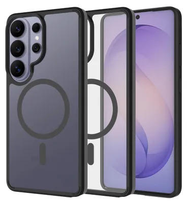 Image de Cazy Coque compatible avec Samsung Galaxy S26 Ultra Coque compatible avec MagSafe – Military Grade Backcover – Noir