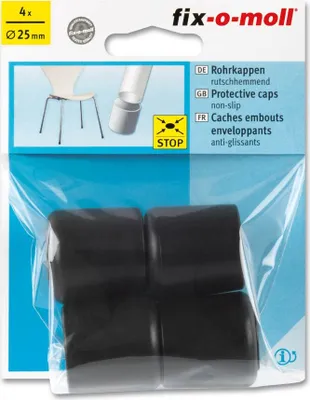 Produktbild von Rohrkappen rutschhemmend 25mm fix-o-moll