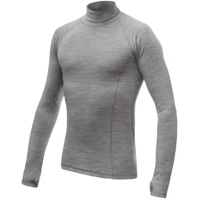 Zdjęcie produktu dla Koszulka Sensor Merino Bold Roll Neck – męska długa w kolorze chłodnej szarości wielkość 2XL 22200041-04