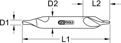 Immagine prodotto di KS TOOLS Punta centrale in HSS, 6,3 mm ( 330.1208 )