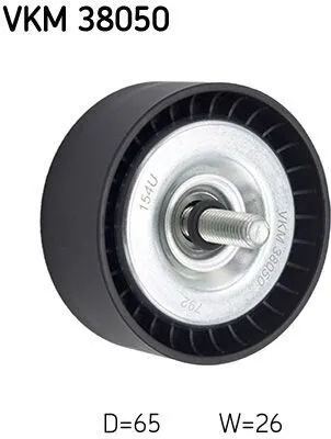Produktbild von SKF VKM 38050 Umlenkrolle Keilrippenriemen passend für MERCEDES-BENZ C-Klasse Limousine (W204) C-Klasse T-modell (S204) E-Klasse Limousine (W212)