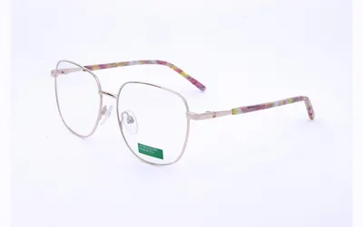 Zdjęcie produktu dla Okulary damskie Benetton BEO3091 w kolorze błyszczącego złota, rozmiar 53/14/135