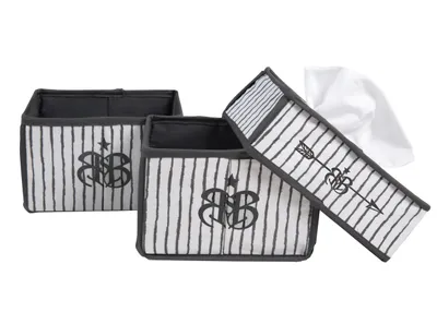 Immagine prodotto di Set organizer per la cura del bambino "Rock Star Baby 3" di roba, 3 pezzi, 2 contenitori per pannolini e accessori, 1 contenitore per salviettine umidificate