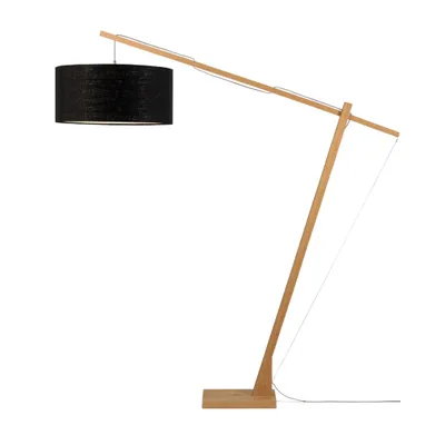 Produktbild von GOOD&MOJO - Stehleuchte Montblanc - Bambus/Schwarz - 175x60x207cm für Wohnzimmer, Schlafzimmer