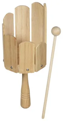 Image de Goki Tambour en bois instrument de musique pour enfants - Jouets éducatifs