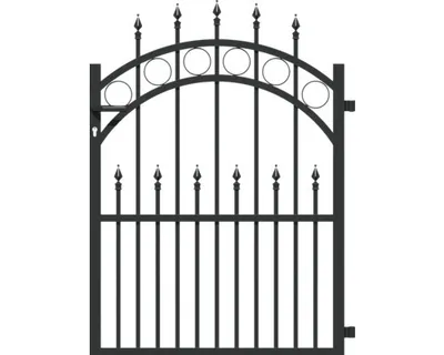 Zdjęcie produktu dla Alberts 510121 Bramka pojedyncza Bordeaux, antracyt, szerokość 960 cm, wysokość 100 cm