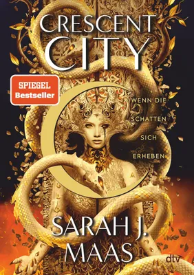 A book cover with a central figure surrounded by golden serpents and ornate details.