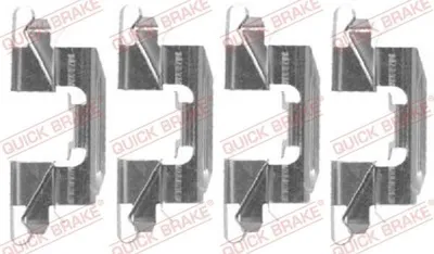 Produktbild von QUICK BRAKE 109-1720 Zubehörsatz Scheibenbremsbelag Hinten für NISSAN NP300 Navara Pickup (D40) für MAZDA CX-7 (ER)