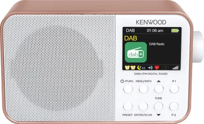 Zdjęcie produktu dla Kenwood CR-M30DAB-R, Przenośny, Cyfrowy, DAB, DAB+, FM, 87,5 - 108 MHz, 174,928 - 239,2 MHz, 3,2 W