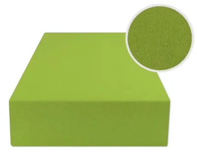 Obrázek produktu pro eStilex Jersey Prostěradlo s gumou Zelené 120x200