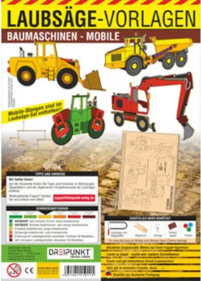 Produktbild von Laubsägevorlagen Baumaschinen (Mobile)