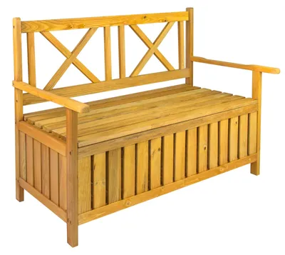 Gartenbank Truhenbank Parkbank Bank Sitzbank Davos 115x58x86 cm Gartentruhe Kissentruhe 4031765941075 94107 924263