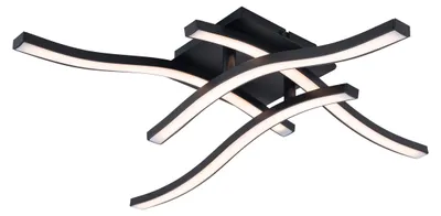 Produktbild von NÄVE LED-Deckenleuchte 1383222, 24W, 2400lm, 3000K, 45cm, schwarz