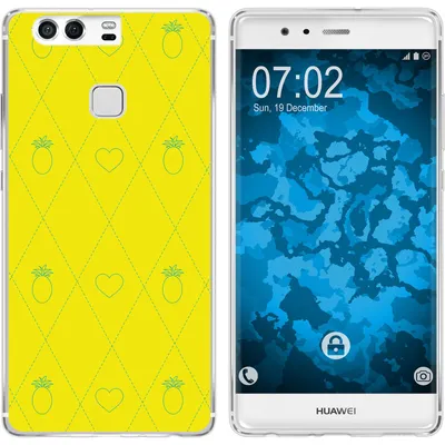 Produktbild von PhoneNatic Case kompatibel mit Huawei P9 Silikon-Hülle Sommer Ananas M1