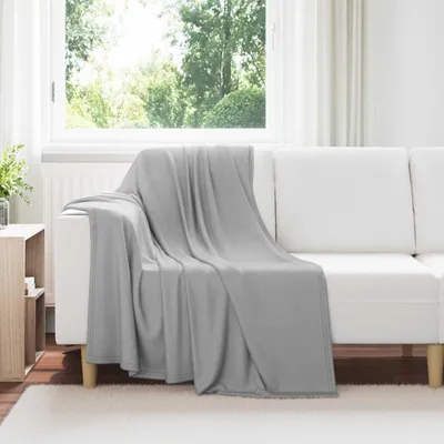 Produktbild von "Schlussverkauf" Wohndecken 24 Stück - Einfache Pflege - Grau 170x130 cm Fleece  C8656