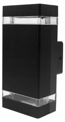 Zdjęcie produktu dla Kinkiet zewnętrzny 2xGU10 IP54 aluminium czarny Ecolight EC79034