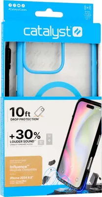 Zdjęcie produktu dla Etui na telefon komórkowy iPhone 16 Pro Max, Catalyst Influence Case Mag, przezroczysty niebieski