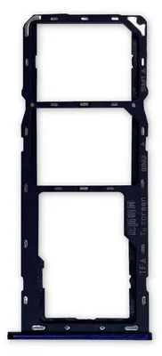 Image de Support pour carte SIM pour Samsung Galaxy A20s, bleu - Plateau Micro SD - Pièce de rechange - Accessoire