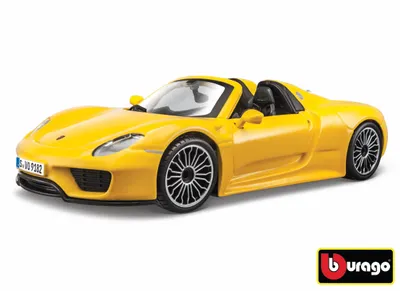 Image de Bburago 1:24 Porsche 918 Spyder Jaune 18-21076