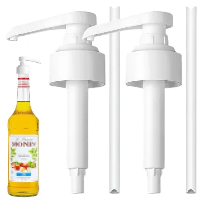 Zdjęcie produktu dla Pompa dozująca do 1 litra syropu, wielokrotnego użytku, przeznaczona do szklanych butelek