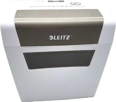 Produktbild von LEITZ IQ Home Aktenvernichter mit Partikelschnitt P-4, 4 x 28 mm, bis 6 Blatt, weiß
